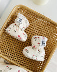 Bébé Ô Chaud Pantoufles 3-6 mois Vêtements Bébé Ô Chaud Bouton de rose