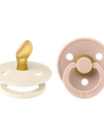 Bibs Suces Anatomical Latex en Duo 6-18 mois Accessoires Bibs Ivory / Blush