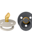 Bibs Suces Anatomical Latex en Duo 6-18 mois Accessoires Bibs Sand / Iron