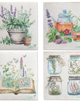 Colibri Canada Linge en éponge type essuie-tout réutilisable Maison Colibri Fleurs - 4 unités
