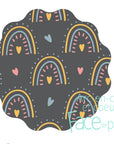Face de pet Serviette hygiènique régulière Accessoires Face de pet Arc-en-ciel et coeur