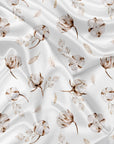 OleOops Couverture de minky pour bébé 30x40 Dodo OleOops Fleurs de coton