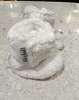 Bébé Ô Chaud Pantoufles 0-3 mois Vêtements Bébé Ô Chaud Sherpa blanc