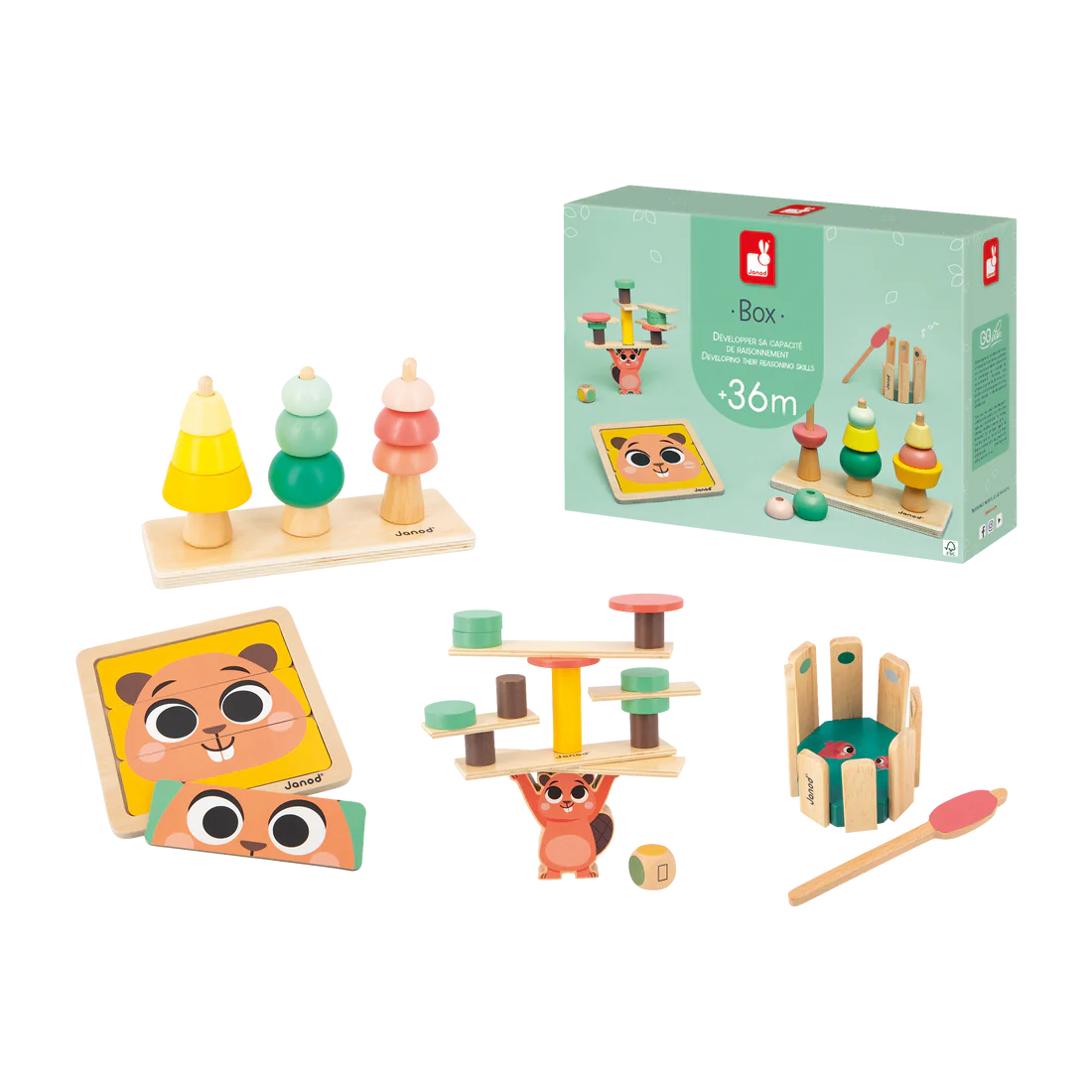Janod Boîte de jeux pour 36 mois + Janod