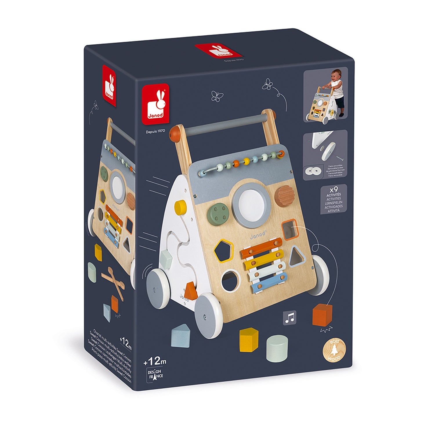 Janod Chariot multi-activités – Boutique Planète Bébé