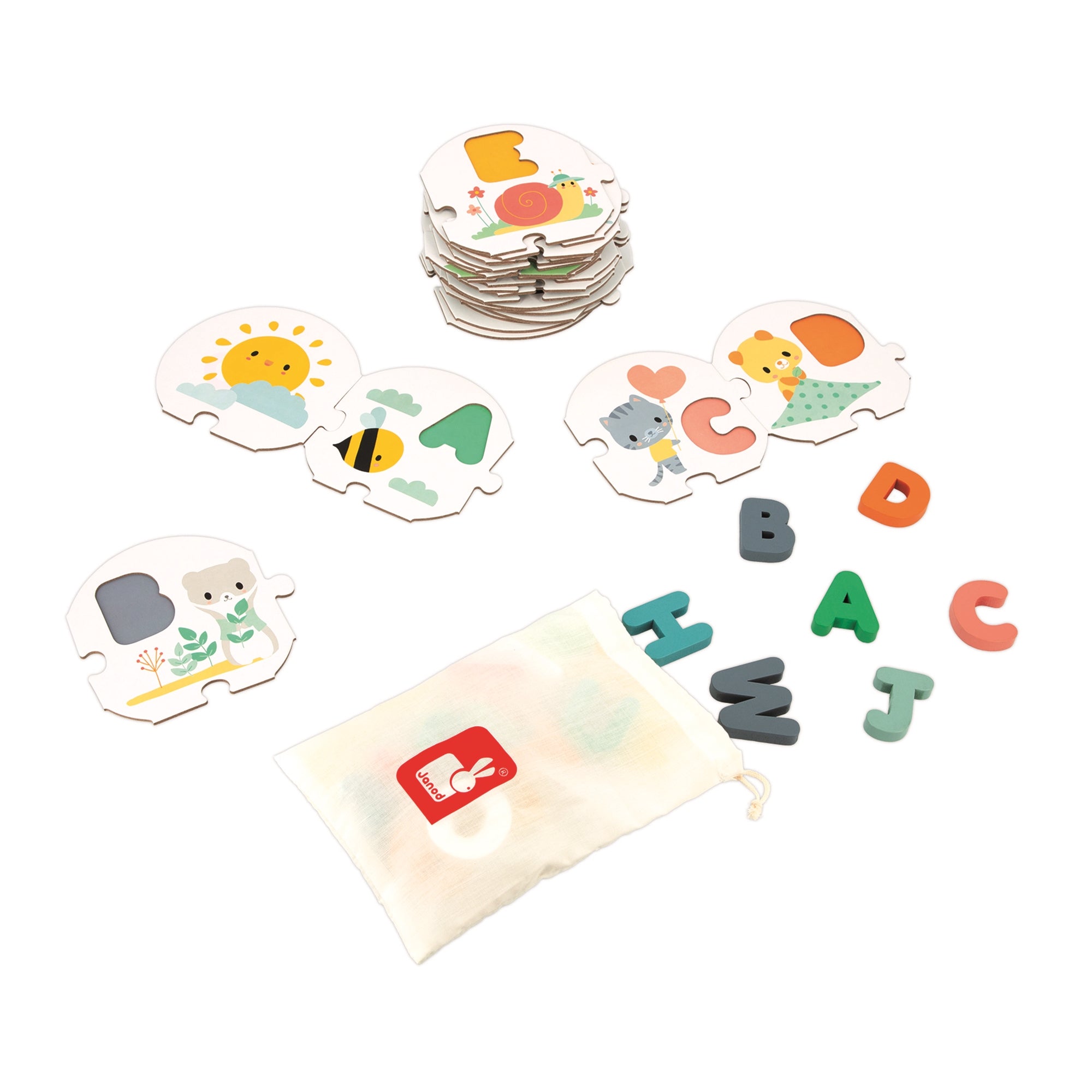 Janod Casse-tête Mon premier alphabet Jouets Janod