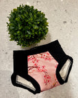Joka Bébé Culotte de propreté de nuit Couches lavables Joka Bébé Petit Fleurs de cerisiers roses