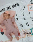 Jubanou Couverture d'étape de bébé Accessoires Jubanou Bonjour la vie