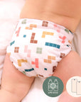 Solde La Petite Ourse Couche lavable à poche Boutons pression Couches lavables La Petite Ourse Cube