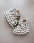 Les petits Tousi Pantoufles 0-6 mois Vêtements Les petits tousi Coconut