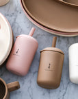 Micasso & Co Tasse Gobelet en silicone à paille et à bec Alimentation Micasso & Co Caramel