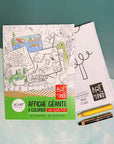 Pico Coloriage géant Éducation Pico Tatouages Temporaires Herbier