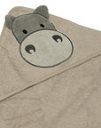 Perlimpinpin Serviette à capuchon pour bébé Bain Perlimpinpin Hippo