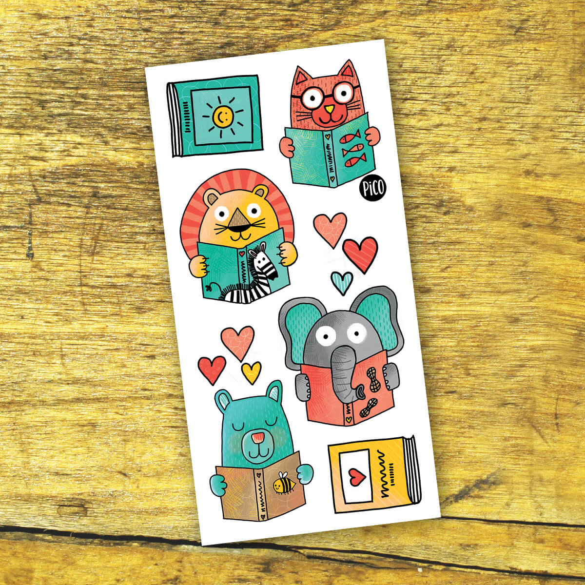 Pico Tatouages temporaires Éducation Pico Tatouages Temporaires Amoureux de la lecture
