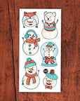 Pico Tatouages temporaires - Collection Noël Pico Tatouages Temporaires Joyeux bonhommes de neige