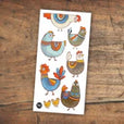Pico Tatouages temporaires - Collection Pâques Éducation Pico Tatouages Temporaires Les poules