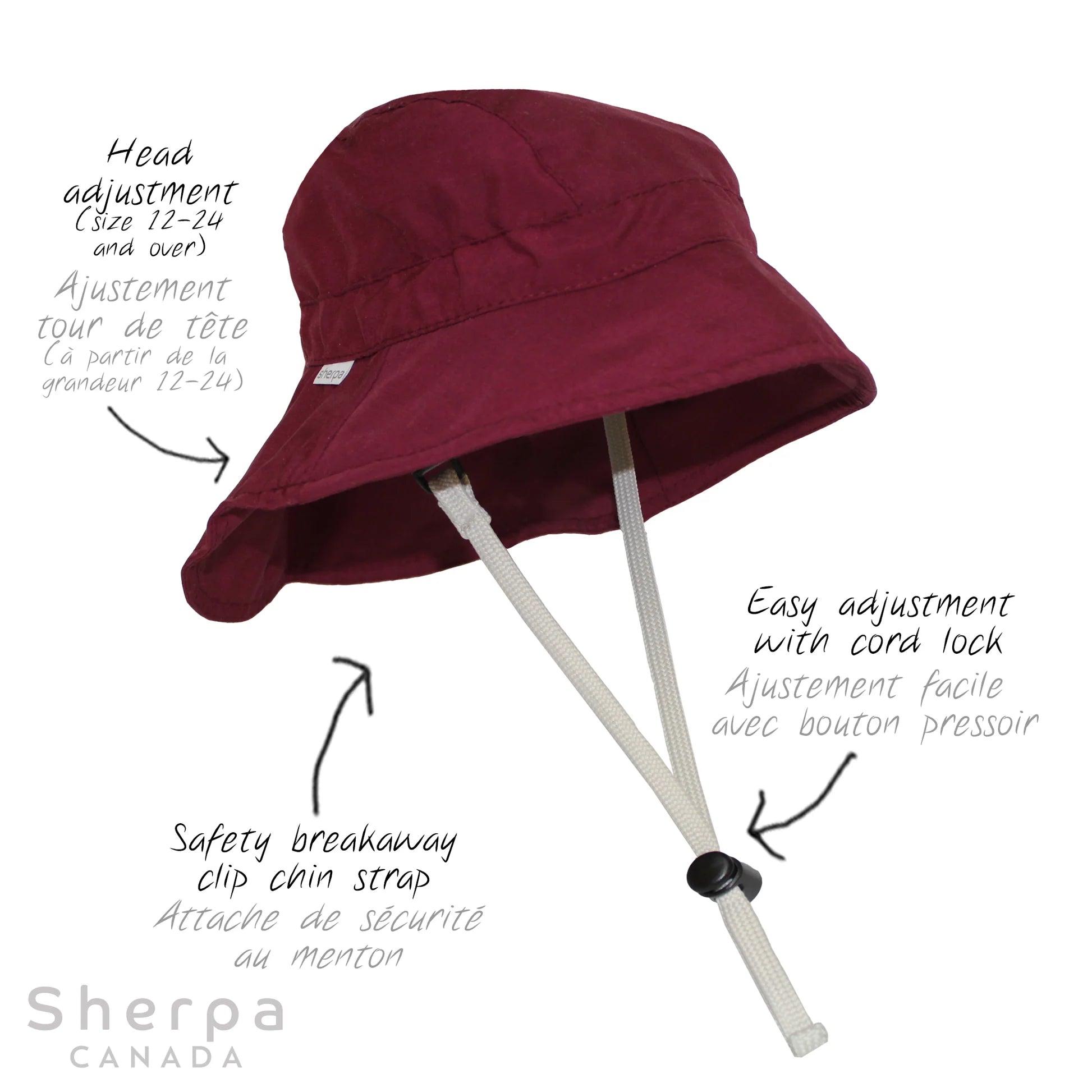 Sherpa Canada Chapeau en nylon pour l'été – Boutique Planète Bébé