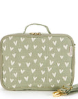 So Young Boite à goûter - Lunchbox Éducation So Young Petits coeurs - Sauge (Little hearts sage)