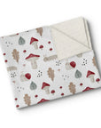 OleOops Couverture de minky pour bébé 30x40 Dodo OleOops Trésors de la forêt