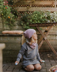 Zak & Zoé Cache-cou réversible Zak & Zoé Rose-Gris