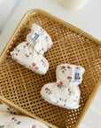 Bébé Ô Chaud Pantoufles 0-3 mois Vêtements Bébé Ô Chaud Bouton de rose