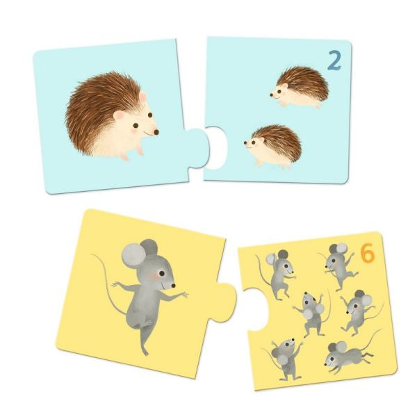 Djeco Casse-tête duo Bébé animaux Jouets Djeco