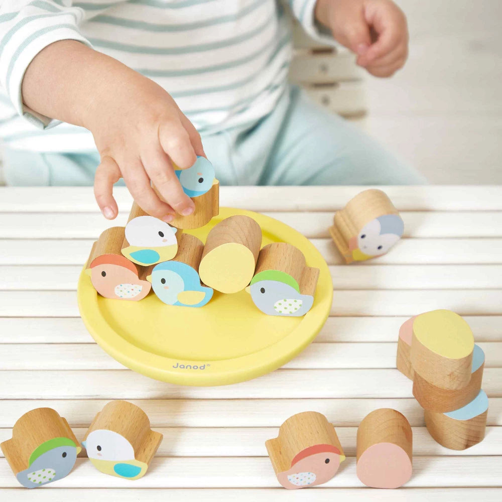 Janod Jeu d'équilibre Oiseaux - Collection Pure Janod
