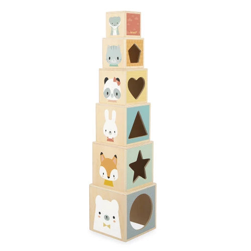 Janod Pyramide 6 cubes - Collection Pure Janod