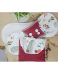 Lya Serviette hygiènique Protège-dessous Accessoires Lya Hérisson et champignons