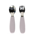 Micasso & Co Silicone and Metal Spoon and Fork Set