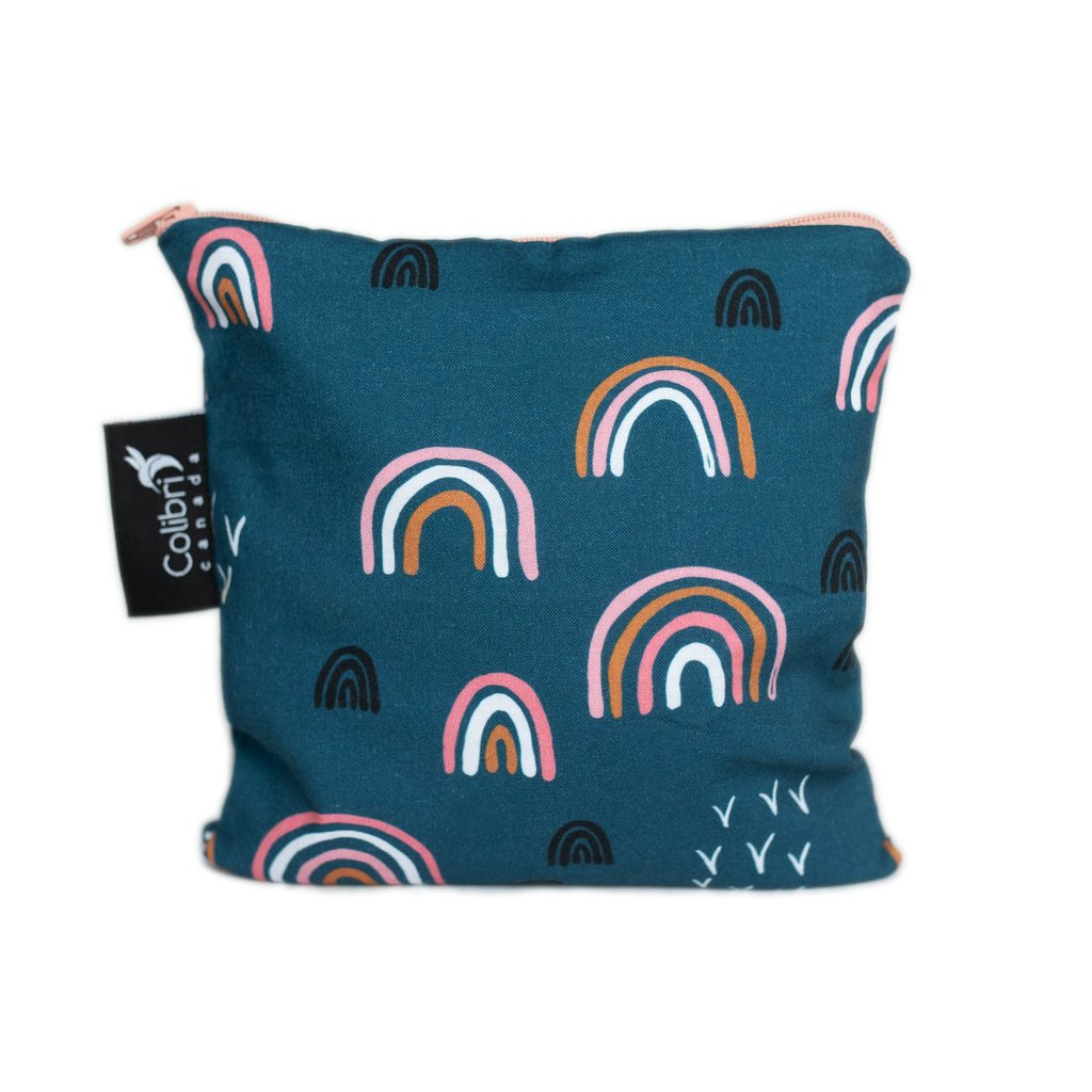 Colibri Sac réutilisable à collation grand format Alimentation Colibri Rainbows