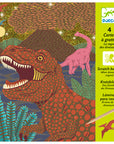 Djeco Cartes à gratter Jouets Djeco Le règne des dinosaures