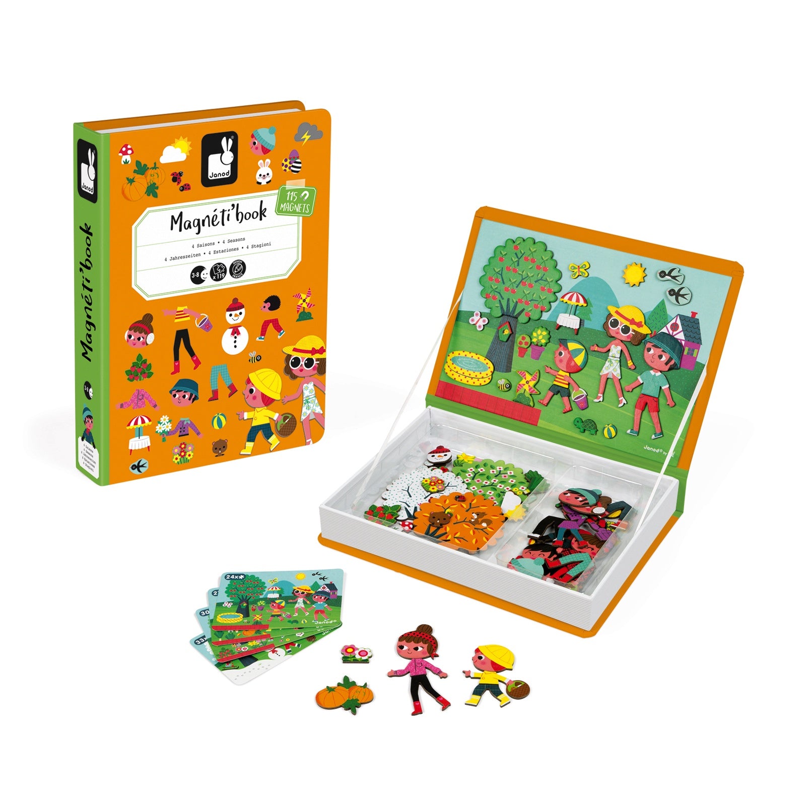 Janod Magnéti'book Jouets Janod 4 saisons
