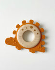Jululu jouet de dentition en bois Jouets Jululu Dinosaure orange