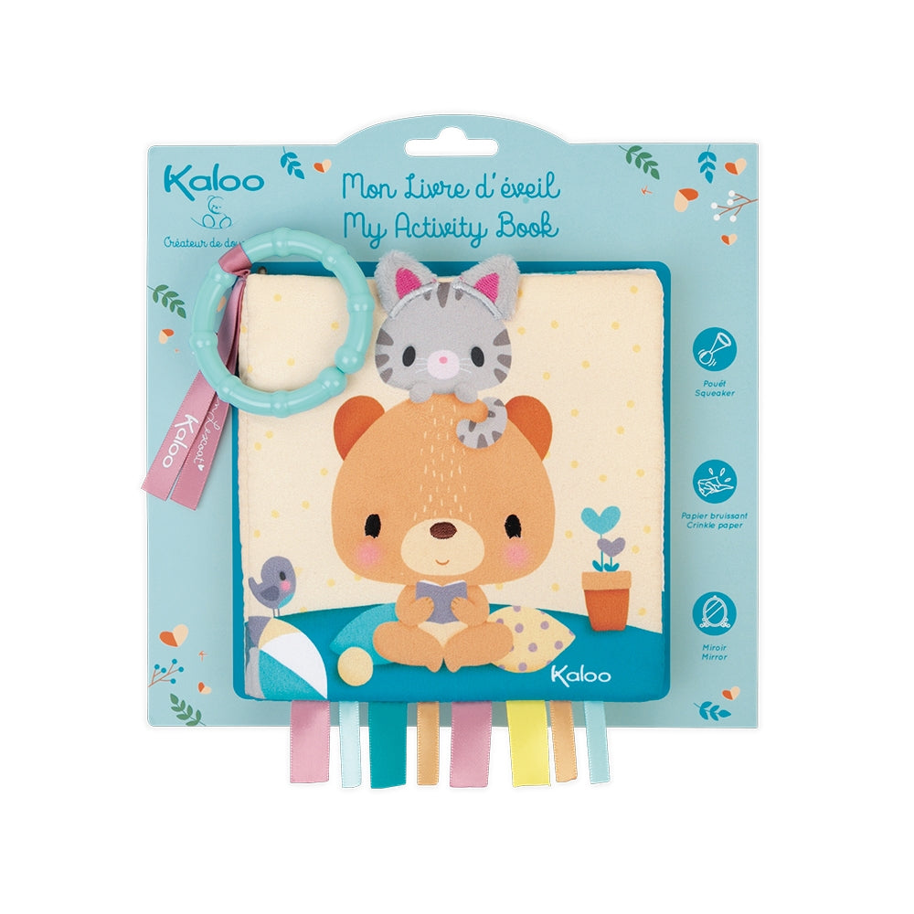 Kaloo Livre d'éveil en tissu Jouets Kaloo Choo à la maison