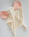 Papoum papoum Éléphant doudou en Bambou Dodo Papoum Papoum Carreaux roses