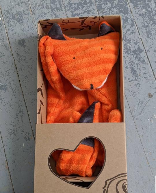 Papoum papoum Renard doudou en Bambou Dodo Papoum Papoum Renard tigré