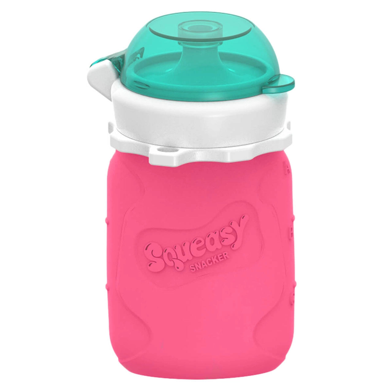 Squeasy Pochette à collation Alimentation Squeasy Rose 3.5 onces