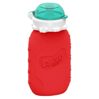 Squeasy Pochette à collation Alimentation Squeasy Rouge 6 onces