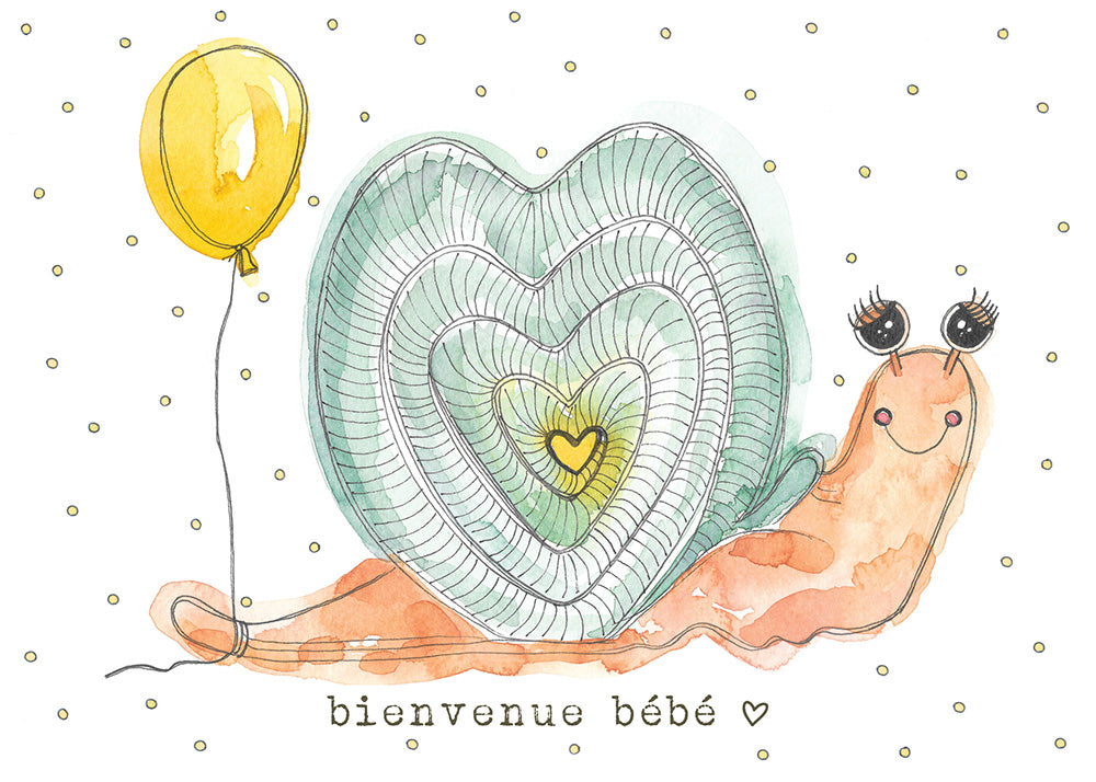 Stéphanie Renière Carte de souhait Bienvenue bébé