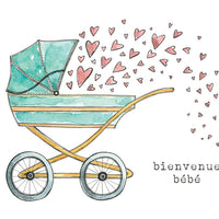 Stéphanie Renière Carte de souhait Bienvenue bébé