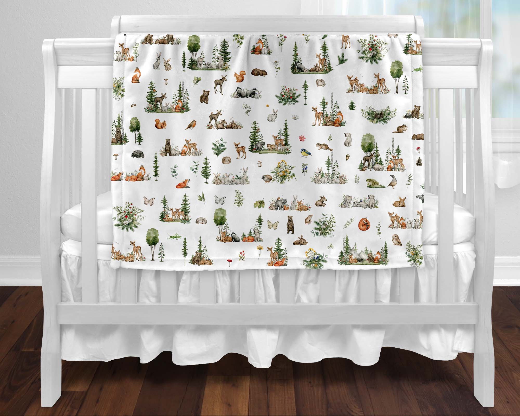 Bébé Ô Chaud Couverture de Minky Dodo Bébé Ô Chaud Fôret vivante