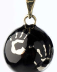 Bola Collier pour future maman Maternité Bola Noir avec mains