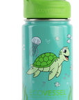 Ecovessel Gourde à paille isolée 12 oz Alimentation Ecovessel Océan