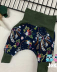 Joka Pantalons évolutifs Joka Bébé Rêves automnaux/vert sapin 3-12 mois