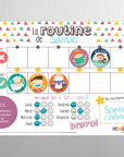 Minimo Tableau Ma routine quotidienne Éducation Minimo Playful Motivation Ludique
