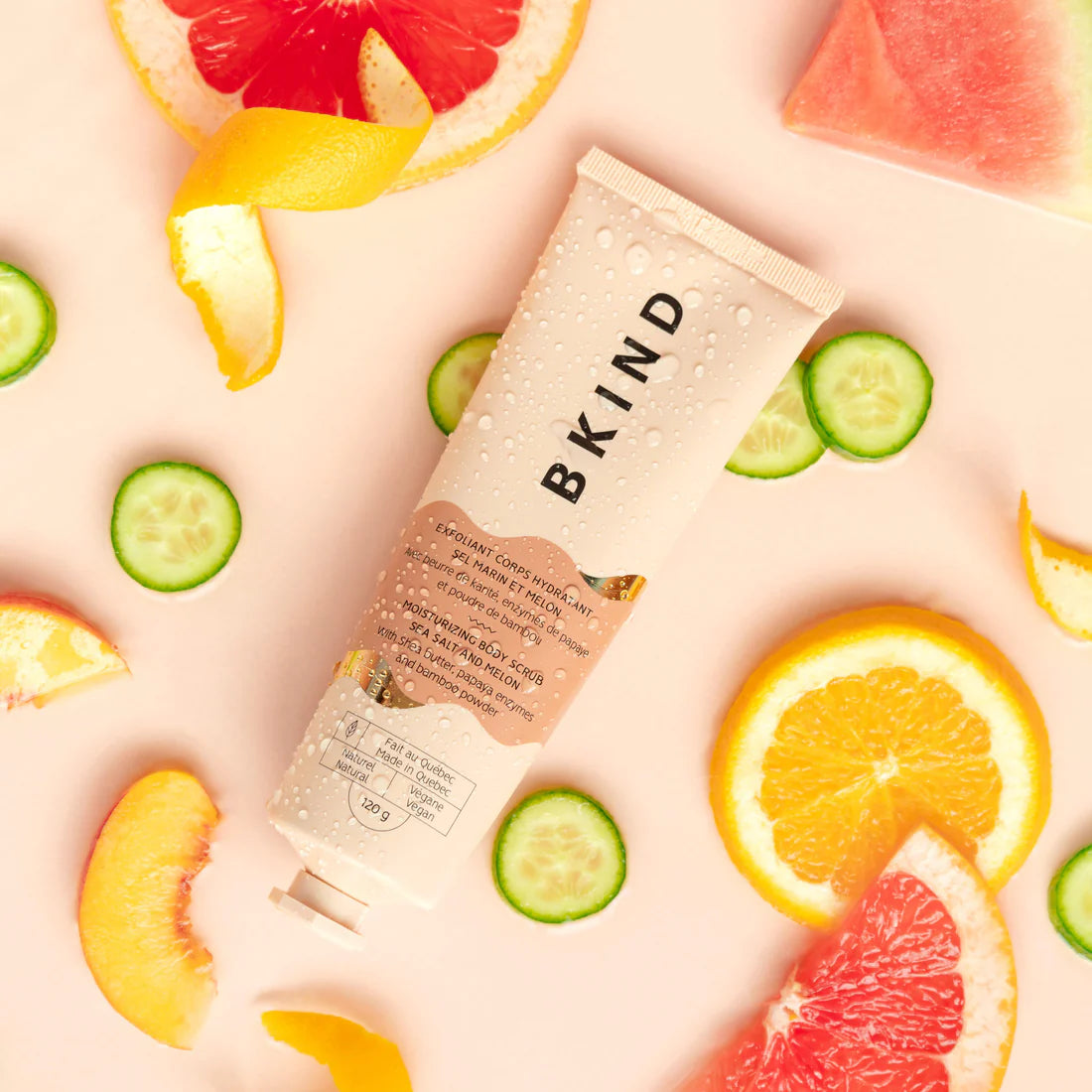 Bkind Exfoliant pour le corps Sel marin &amp; melon