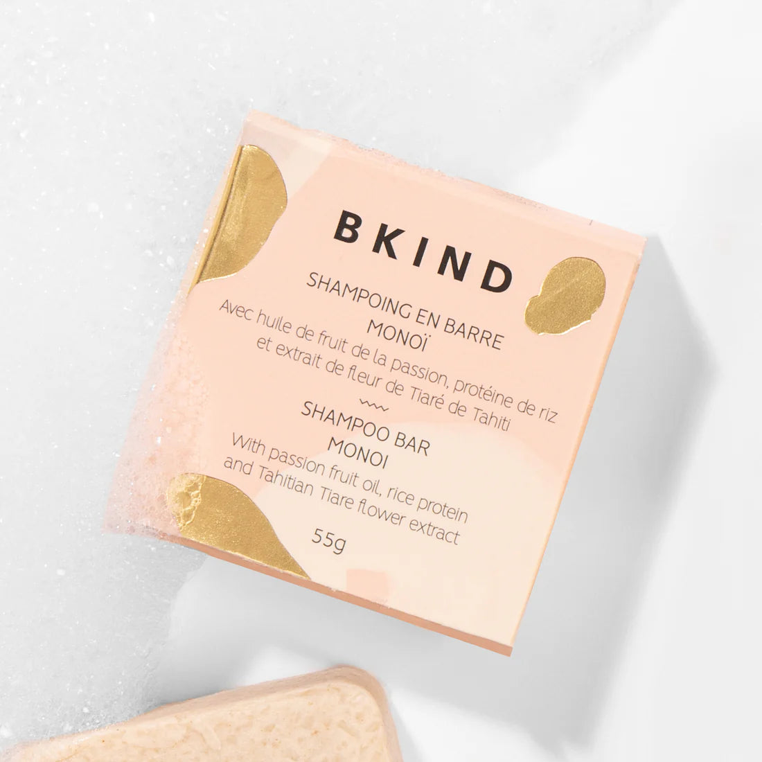 BKIND Shampoing en barre Soins corporels BKIND Secs et fins - Monoï