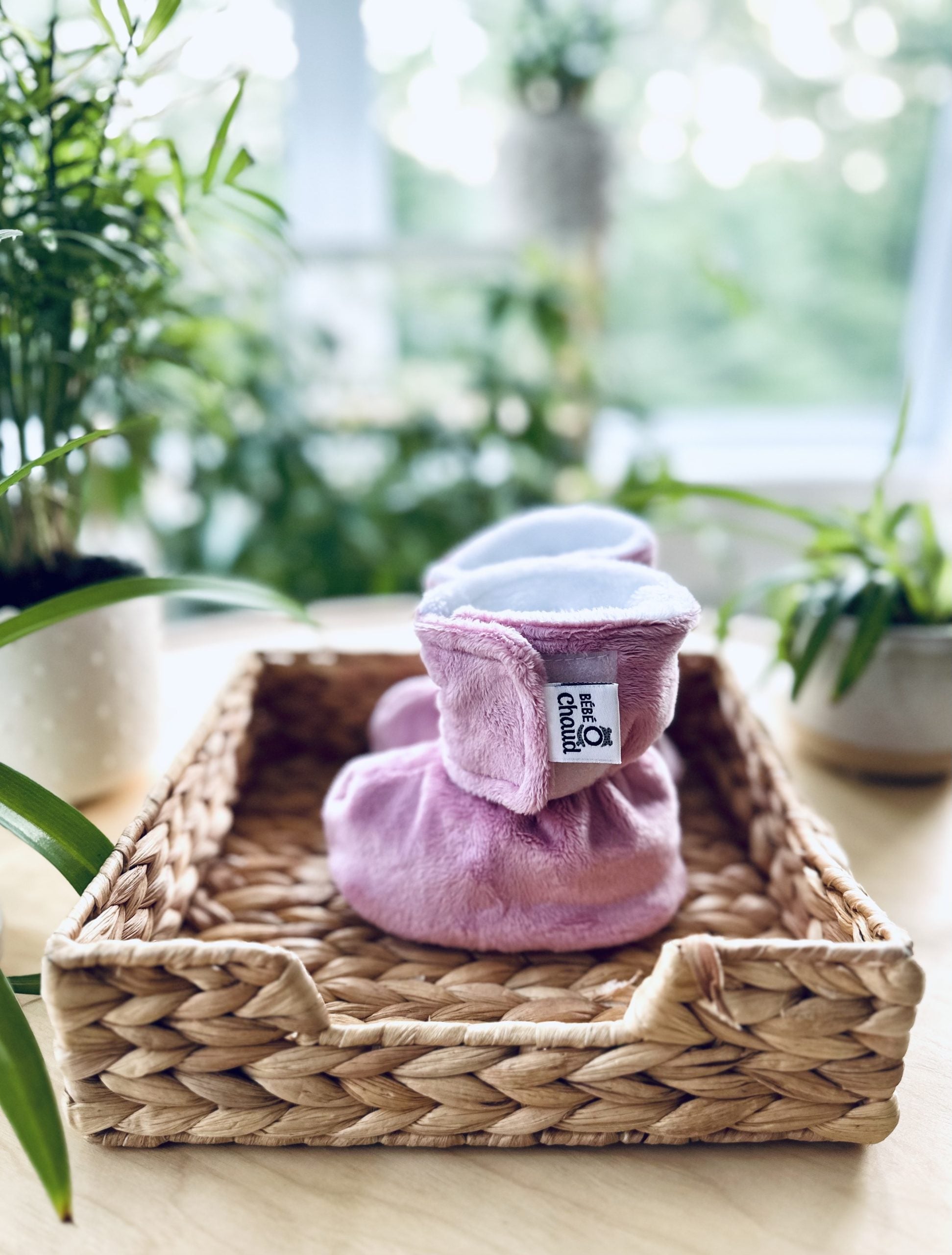 Bébé Ô Chaud Pantoufles 0-3 mois Vêtements Bébé Ô Chaud Vieux rose