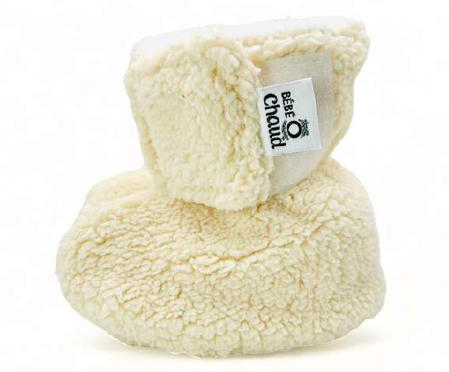 Bébé Ô Chaud Pantoufles 3-6 mois Vêtements Bébé Ô Chaud Sherpa Crème